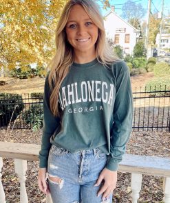 Teal Dahlonega Georgia Long Sleeve Tee