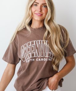 Brown Greenville South Carolina Tee