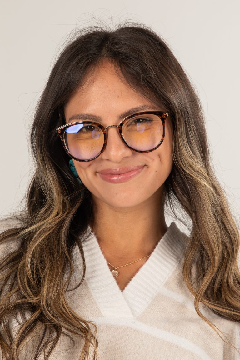 Glow Getter Tortoise Round Blue Light Glasses