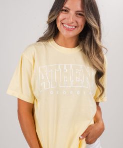 Yellow Athens Georgia Tee
