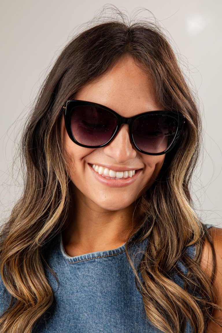 Sun Is Shining Black Cat Eye Sunglasses