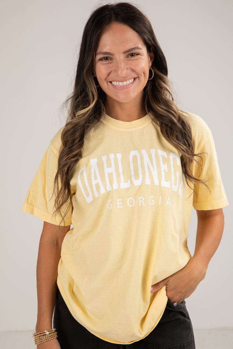 Yellow Dahlonega Georgia Tee