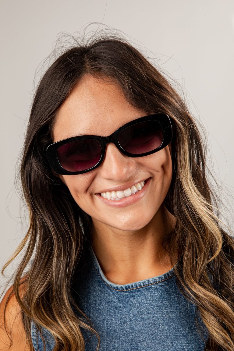 Better Than I Imagined Black Oval Sunglasses