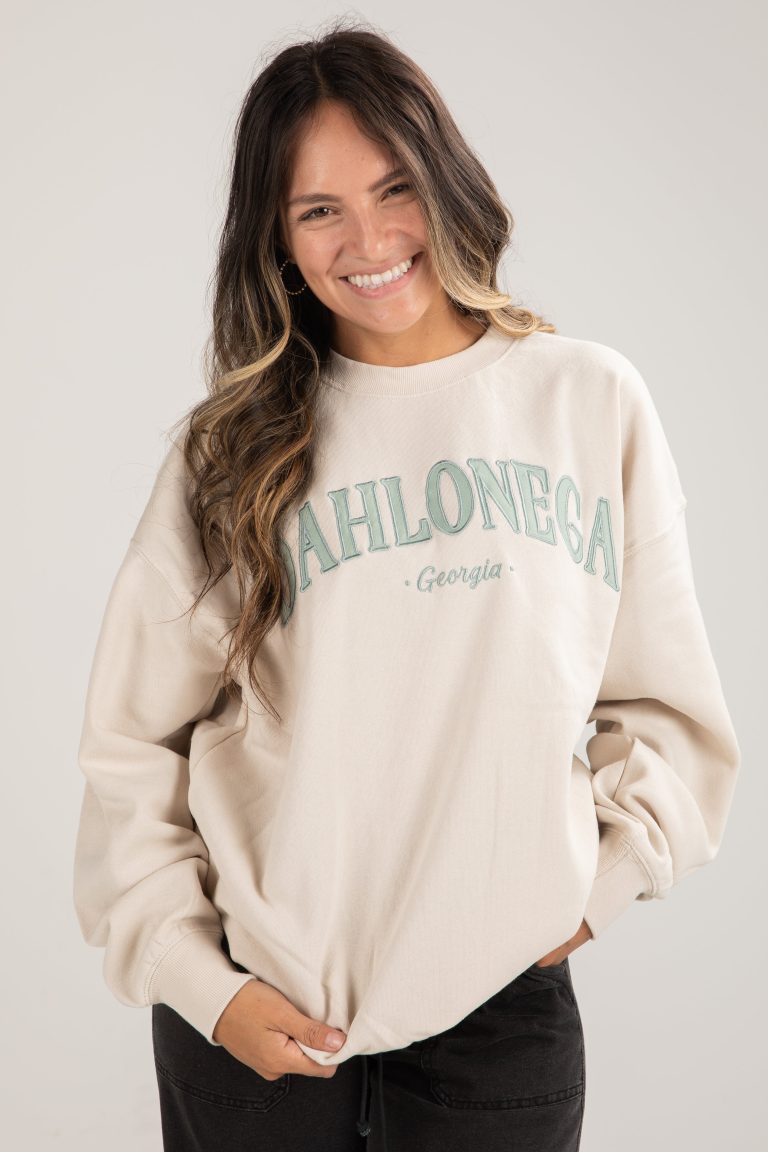 Dahlonega Georgia Block Letter Embroidered Sweatshirt