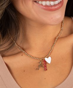 Crimson Bama Charm Necklace