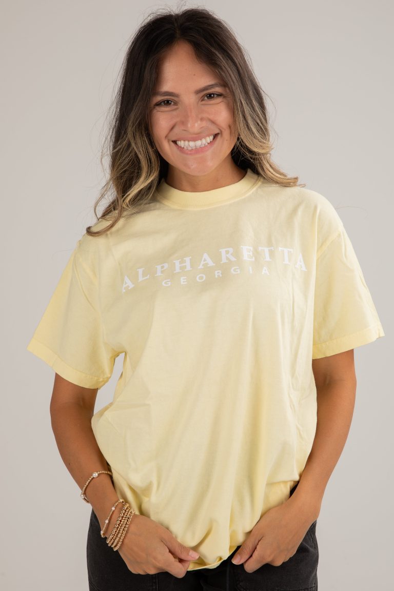 Yellow Alpharetta Georgia Tee