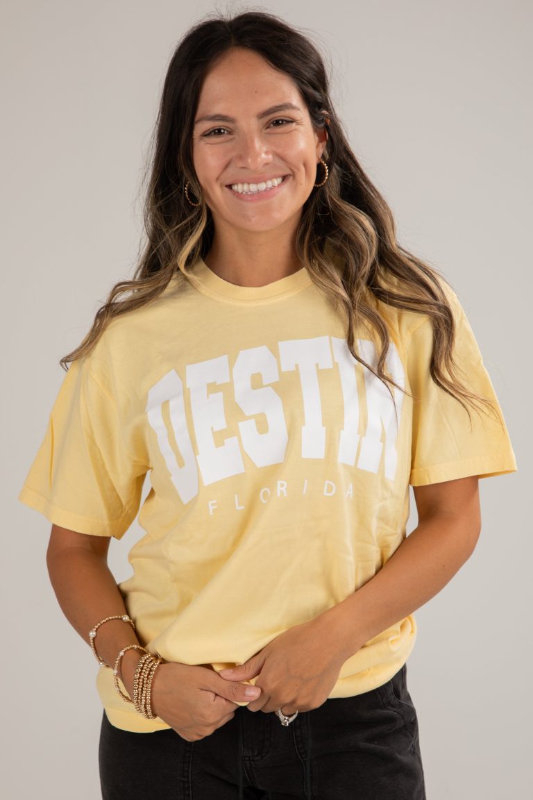 Yellow Destin Florida Tee