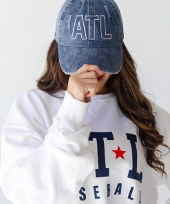 ATL Distressed Embroidered Hat