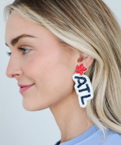 ATL Star Beaded Drop Earrings