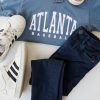 Youth Denim Atlanta Baseball Tee