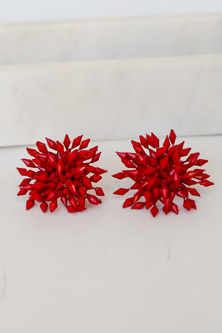 FINAL SALE - Hayley Beaded Statement Earrings