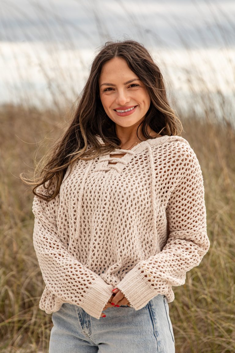 FINAL SALE - Drift Away Crochet Beige Knit