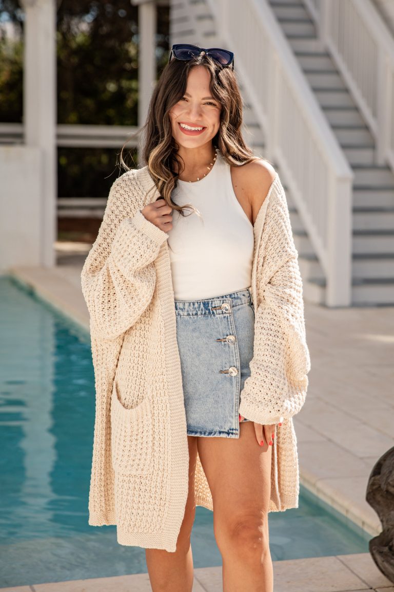 FINAL SALE - Cozy Haven Beige Knit Cardigan