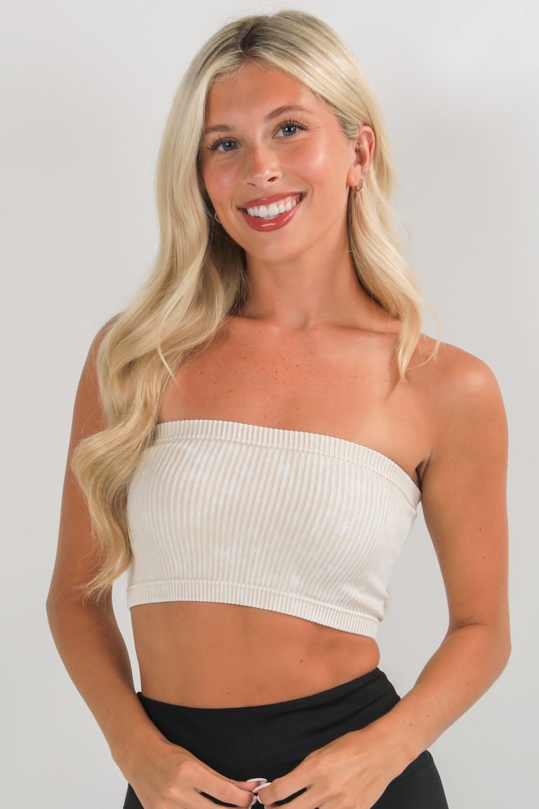 Seamless Ribbed Bandeau