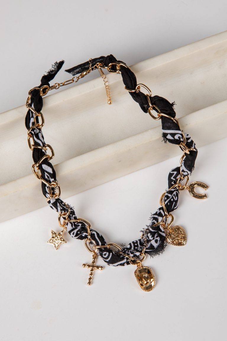 Stella Bandana Charm Necklace