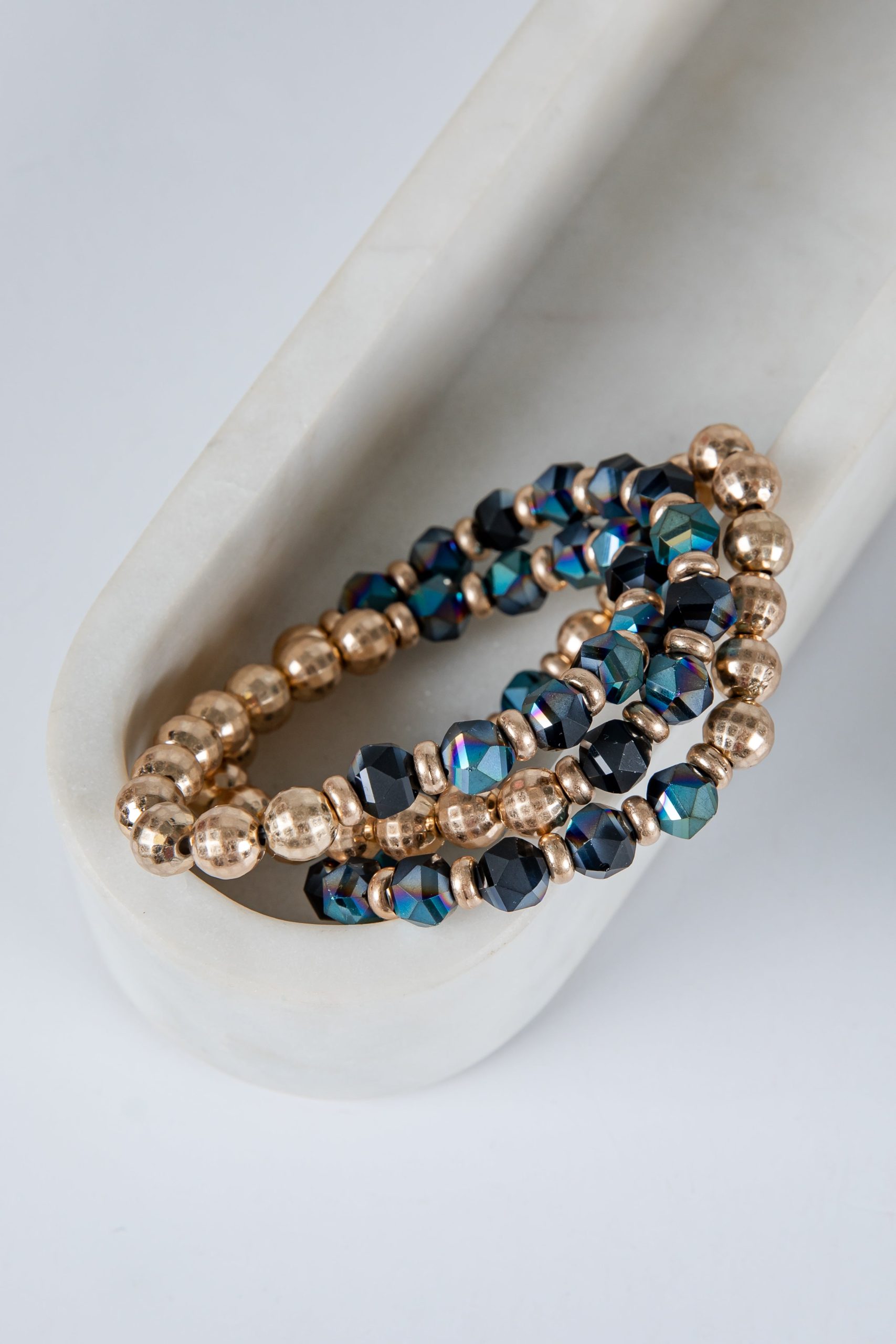 Charlotte Black Beaded Bracelet Set - Image 3
