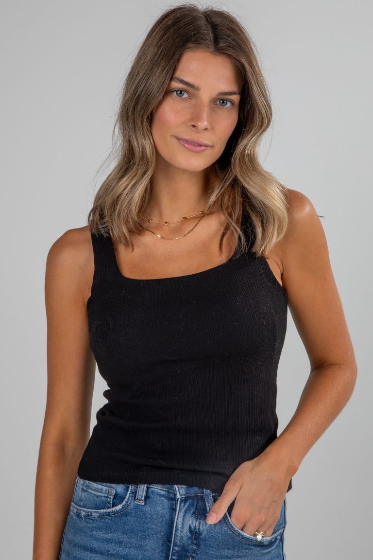 Aria Everyday Ribbed Padded Tank