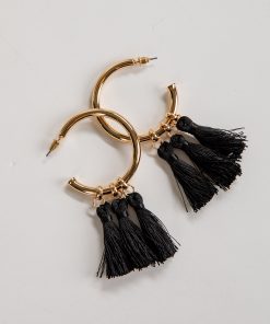 Maggie Tassel Hoop Earrings