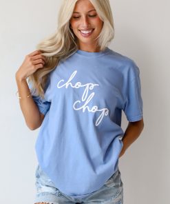 Light Blue Chop Chop Tee