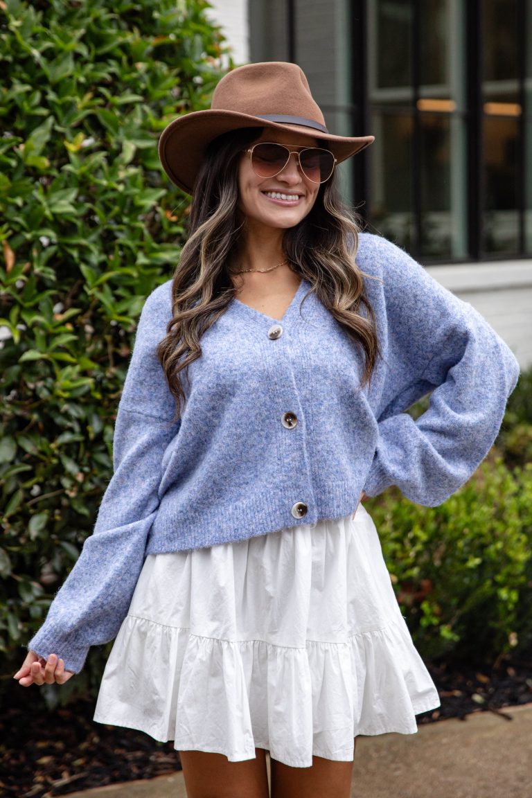 FINAL SALE - Bluebell Breeze Knit Sweater Cardigan