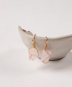 Daniella Blush Gemstone Drop Earrings