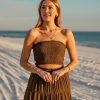 Mocha Breeze Brown Tube Top