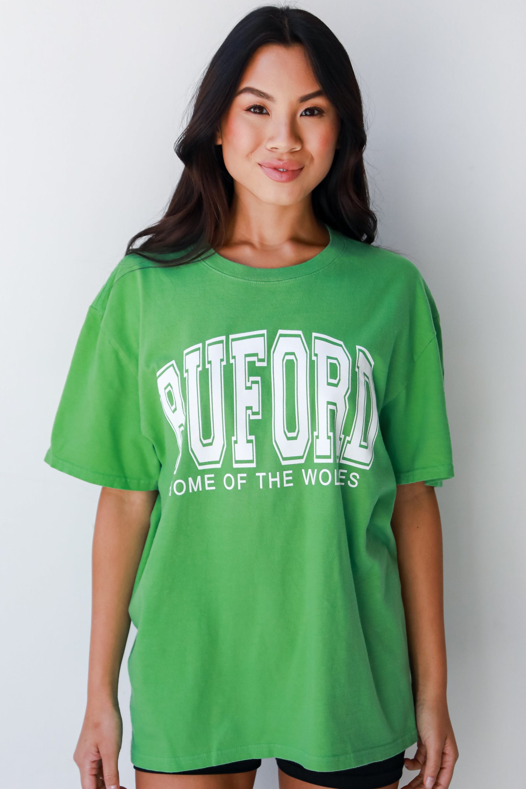 Green Buford Home Of The Wolves Block Letter Tee - Image 2
