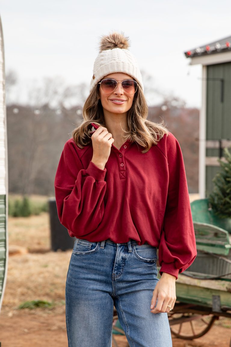 FINAL SALE - Crosby Snap Collared Pullover