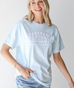 Light Blue Charleston South Carolina Tee