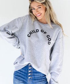 Heather Grey Child Of God Pullover