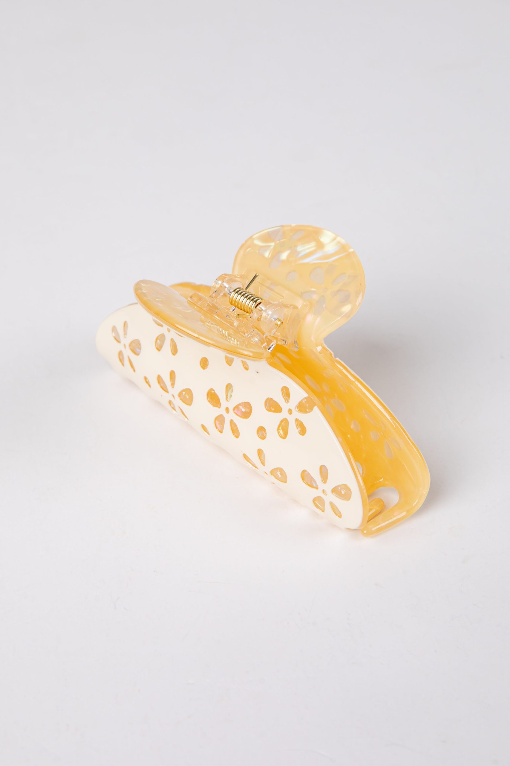 Petal Party Cream Floral Claw Clip - Image 2