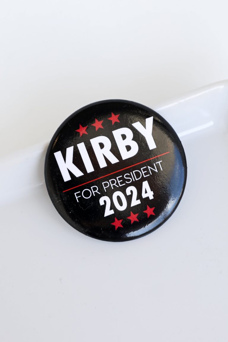 Kirby For President Button