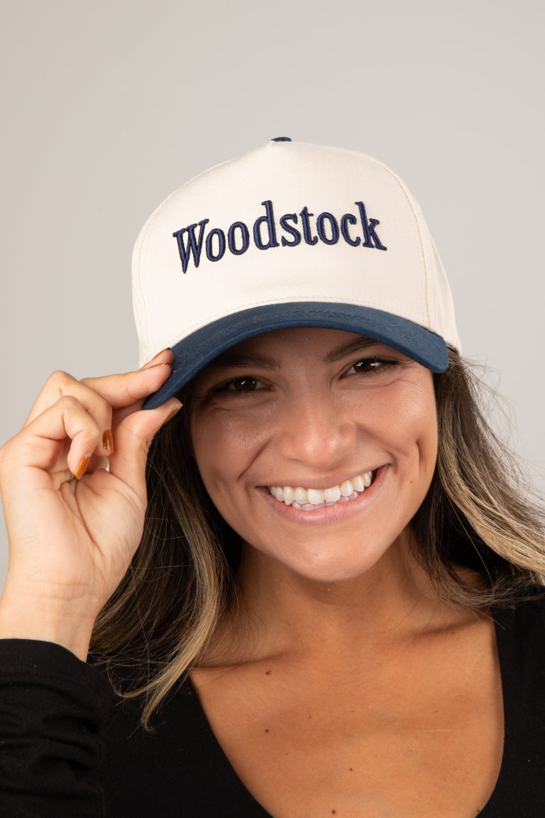 Woodstock Color Block Embroidered Hat
