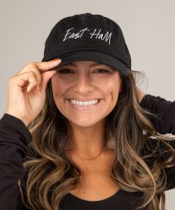 Black East Hall Script Hat