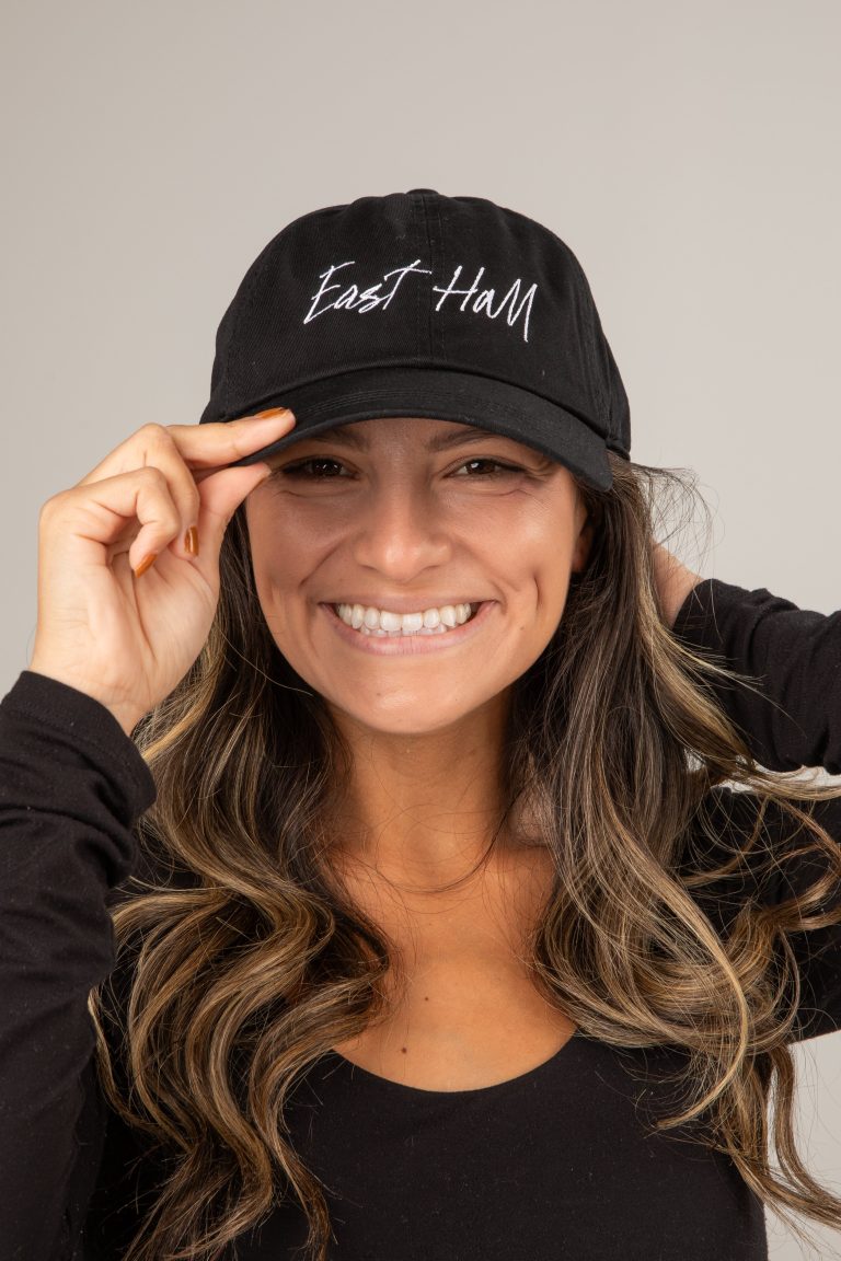 Black East Hall Script Hat