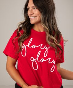 Red Glory Glory Cropped Tee