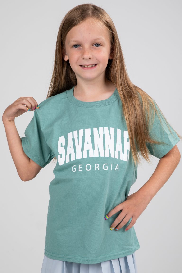 Youth Seafoam Savannah Georgia Tee