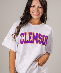 Heather Grey Clemson Tee