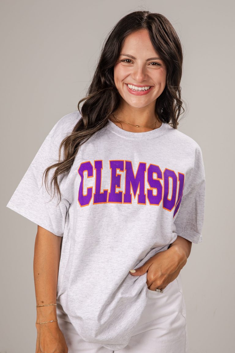 Heather Grey Clemson Tee
