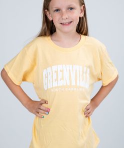 Youth Yellow Greenville South Carolina Tee
