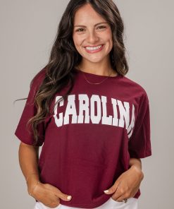 Burgundy Carolina Graphic Tee