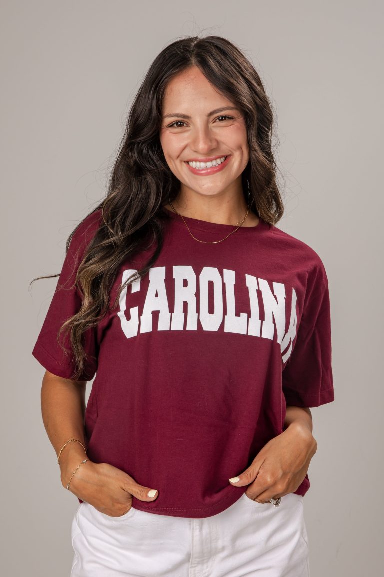 Burgundy Carolina Graphic Tee