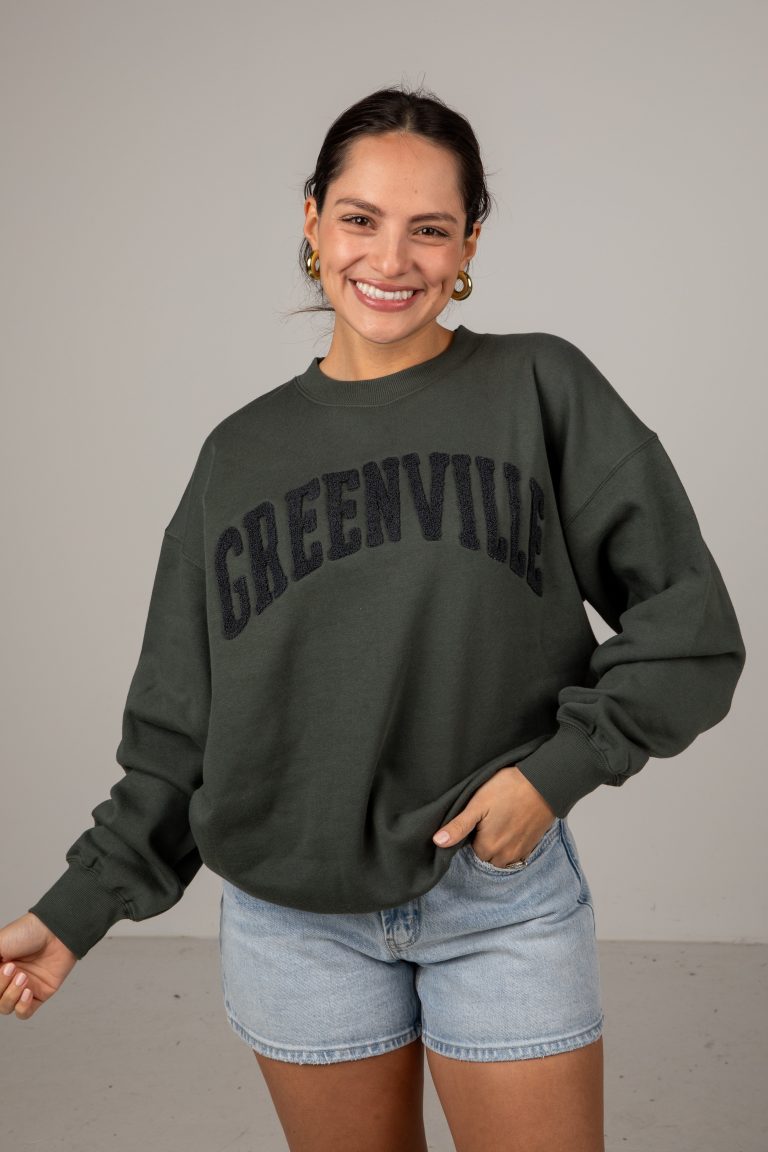 Greenville Graphic Hunter Green Pullover