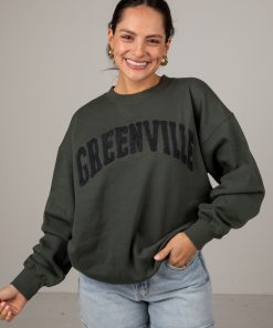 Greenville Graphic Hunter Green Pullover