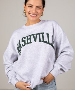 Nashville Graphic Heather Grey Pullover