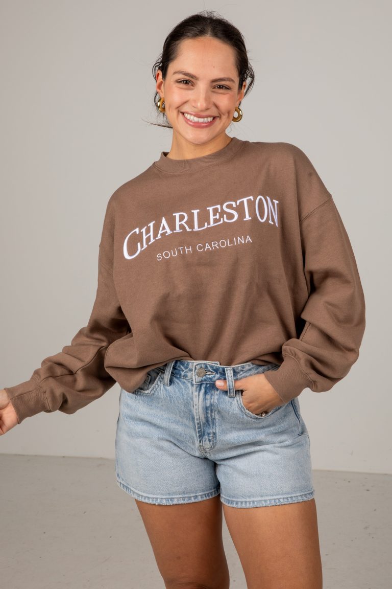 Charleston South Carolina Brown Pullover