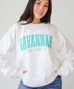 White Savannah Georgia Sweatshirt