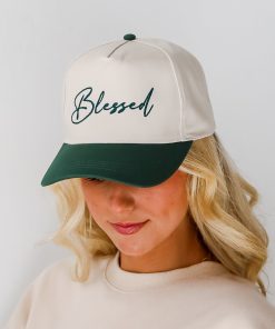 Blessed Color Block Embroidered Hat