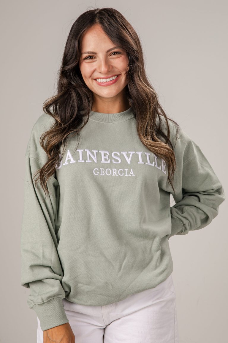 Gainesville Sage Relaxed Pullover