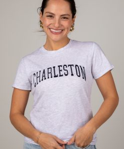Charleston Classic Graphic Heather Grey Tee